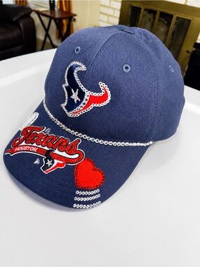 Houston Texans Hand-Embellished Bling Cap